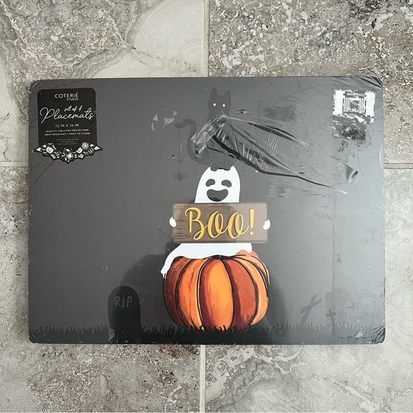 Coterié Studio 4pc Set Heat Resistant Cork Backed Placemats 16"x12" - Picture 6 of 6